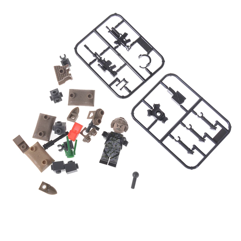 

DIY Bricks Building Blocks SWAT Wars Military Falcon Commandos Army Soldiers Marine Corps Childaren Kids Compatible Legoing Toys