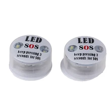 2pcs SOS Signal Light Distress First Aid Portable for Survive LED Camping Lamp+ batteries Outdoor Sports Home Emergency Rescue