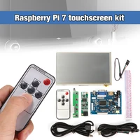1 компл.. Raspberry Pi 7 дюймов Raspberry Pi ЖК-дисплей сенсорный экран дисплей HDMI HD 1024x600 сенсорный ЖК-драйвер платы с USB кабельной линии