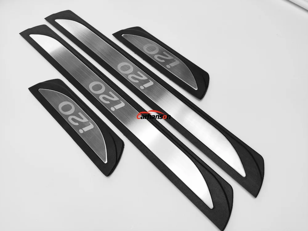 Автомобильные аксессуары Стикеры для hyundai Elite I20 порога защитная накладка Авто Стайлинг 4 шт