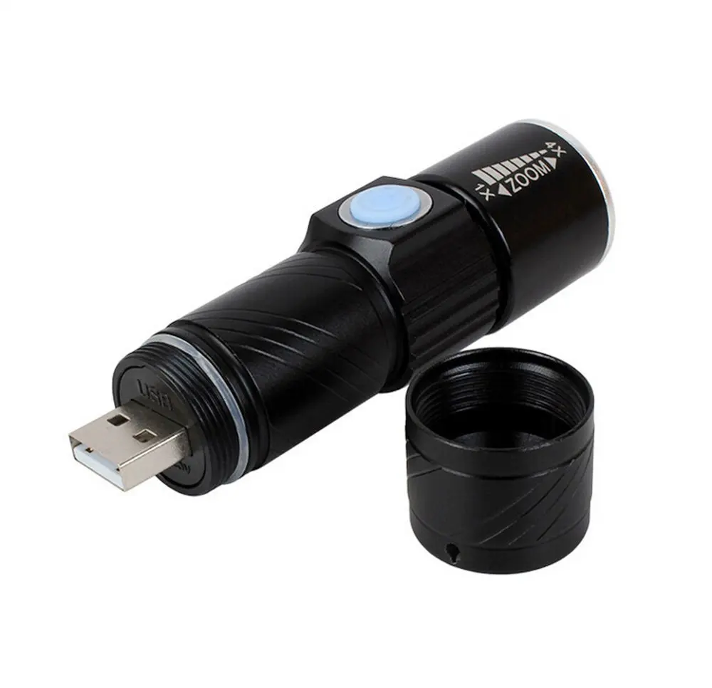 USB flashlight black-5