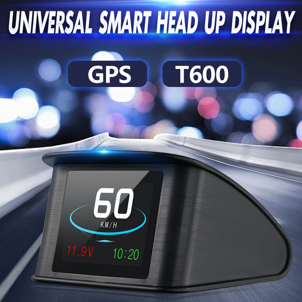 T600 Hud gps P10 OBDII Head up дисплей Автомобильный цифровой спидометр тахометр об/мин Расход топлива Датчик температуры диагностический инструмент