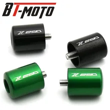 Z250 логотип руль мотоцикла, аксессуары заглушка для рукоятки заглушки для руля ручной Бар Торцевая Крышка для KAWASAKI Z250