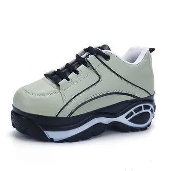 

Spring And Autumn Korean Casual Flat Women Shoes Breathable Wild Fashion Women Shoes Increased Thick Platform Women Shoes