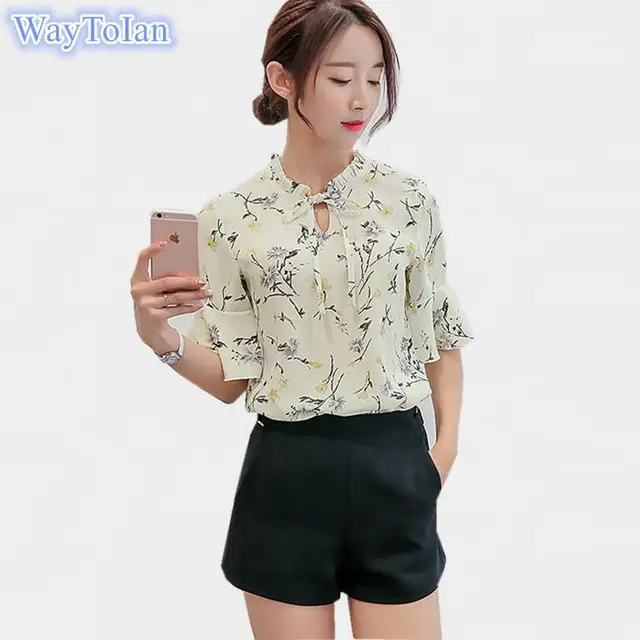 WayToIan Blusas 2018 Del Verano Tops de Las Mujeres