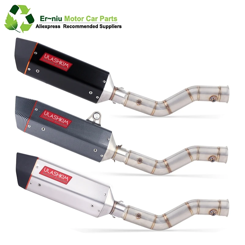 

Motorcycle Exhaust Muffler Escape Middle Link Contact Pipe Full System Slip On For yamaha YZF R1 1000 YZF1000 YZF-R1 2009~2015