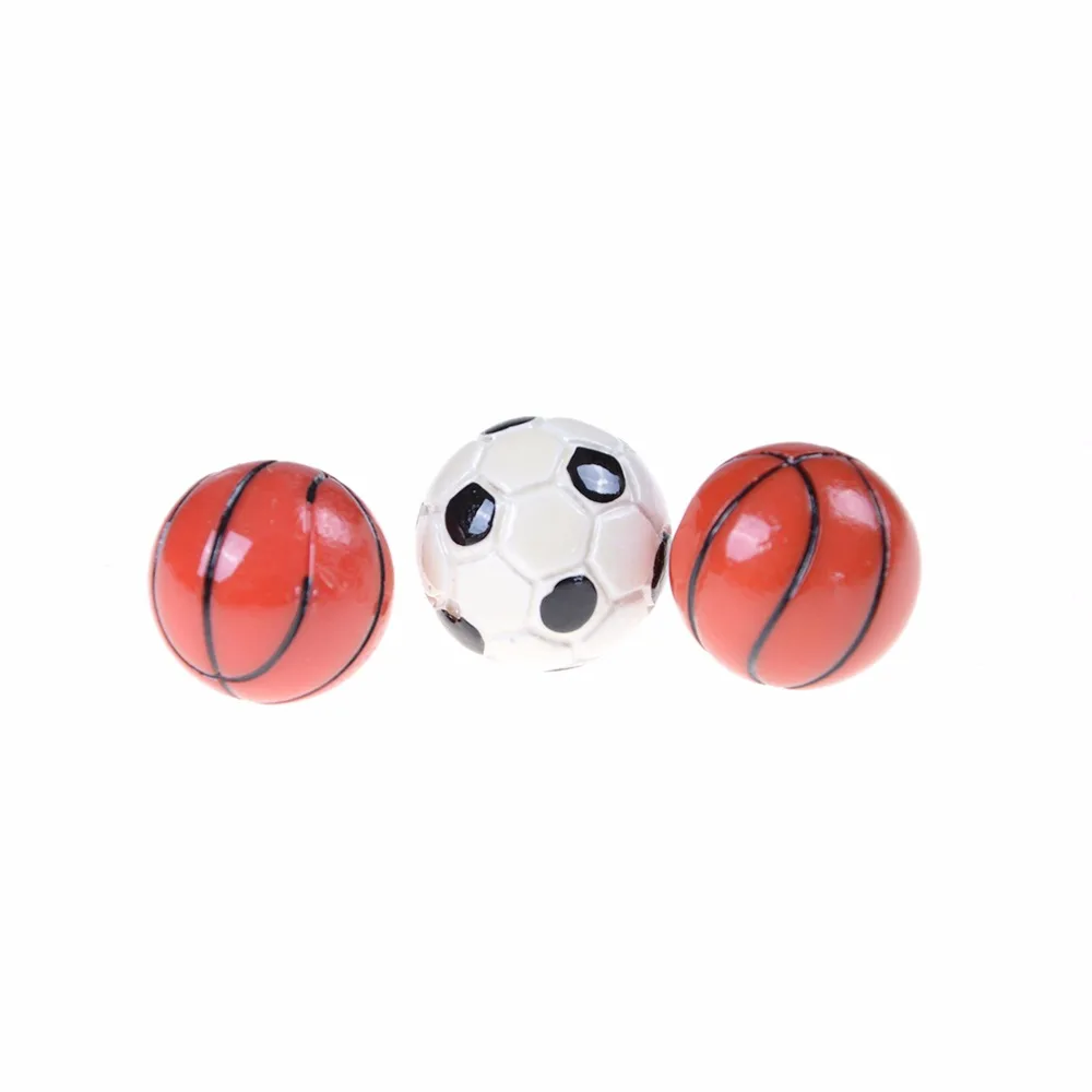 1PC 1:6/1:12 Dollhouse Miniature Sports Ball Soccer Basketball Decoration Doll Accessories Dollhouse Furniture