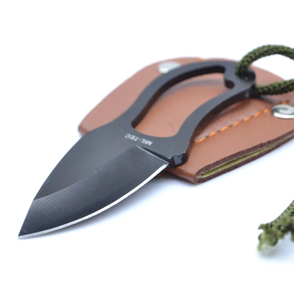 Mini Pocket Knife Finger Paw Self Defence Survival Fishing Neck Knife