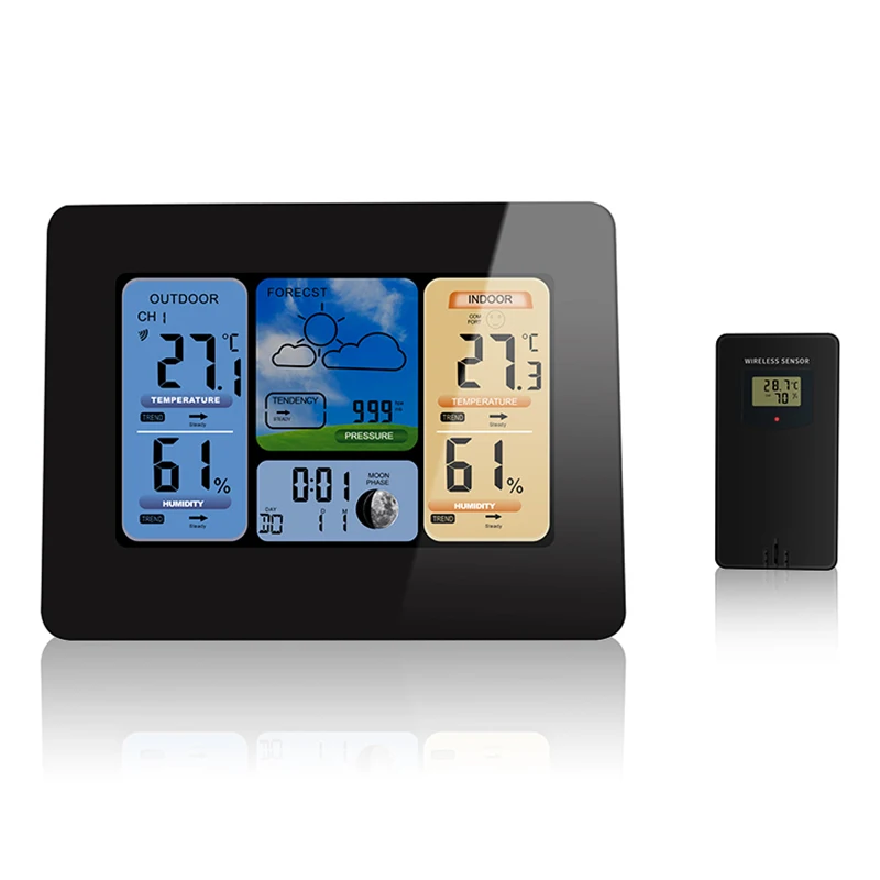 Color Weather Station Forecaster with Temperature Humidity WIFI APP