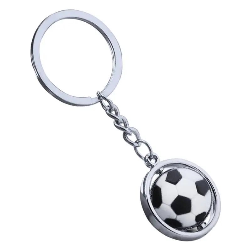 Sports metal Keychain Car Key Ring Football Soccor ball Pendant Keyring Toy STZP 