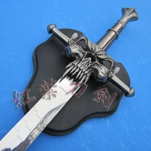 S0363 Скелет воин череп меч w/доска Sharp длинные зубы Зеленая планета 29"