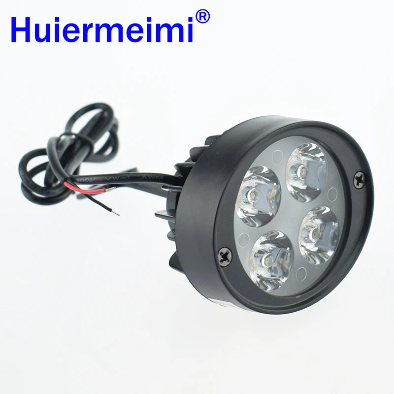 1Pcs Motorcycle LED Headlights 12V 24W Moto Side Mirror Lights