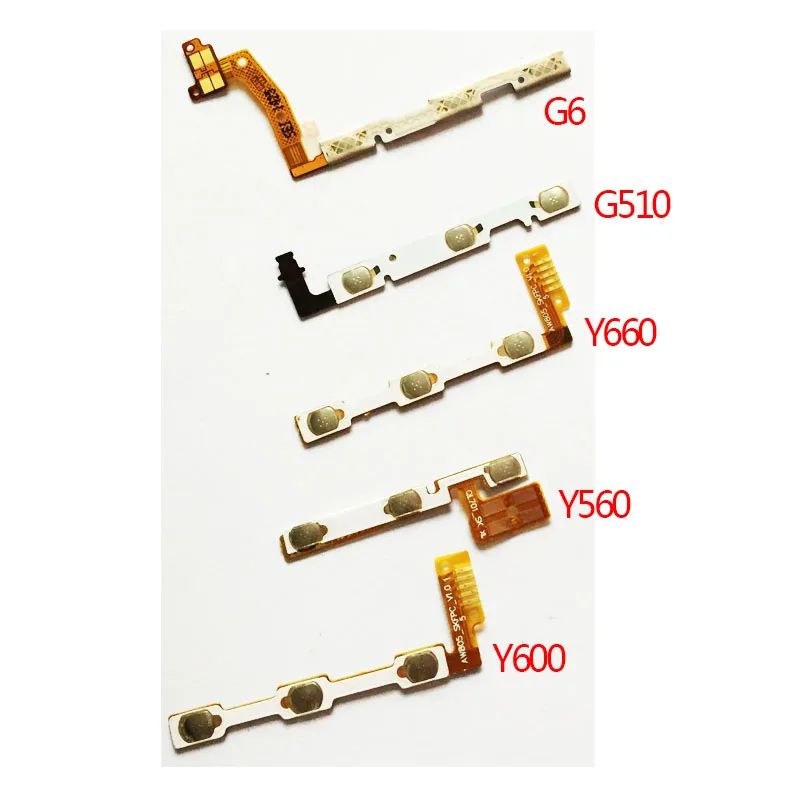 

Power On Off Key Volume Up Down Button Replacement Parts Flex Cable For Huawei G6 G510 Y660 Y560 Y600 Y535 G730 G750 Y511 G7