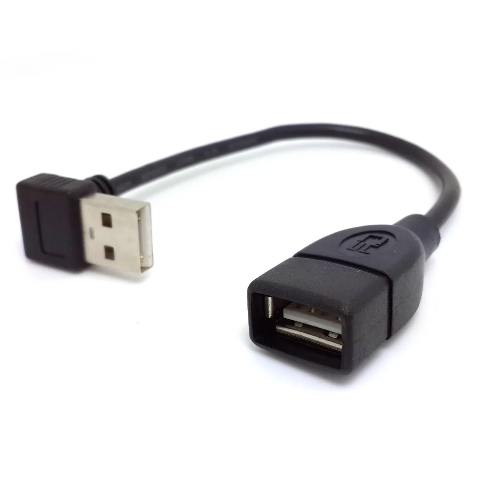 90 DEGREE Up Angled USB 2.0 A Male to USB A Female extension Cable 20cm