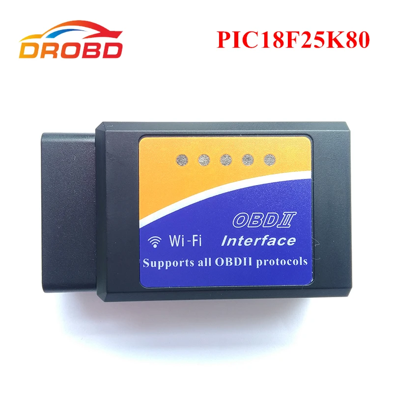 Диагностический инструмент ELM327 Wifi V1.5 с чипом PIC18F25K80 OBD2 сканер ELM 327 OBDII для Android