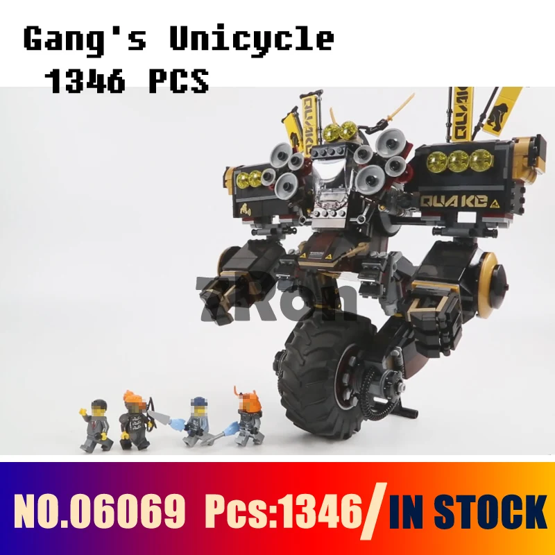 

Compatible with lego ninjago 70632 Models building toy 06069 1346pcs Jay Kai A Gang's Unicycle Building Blocks toys & hobbies