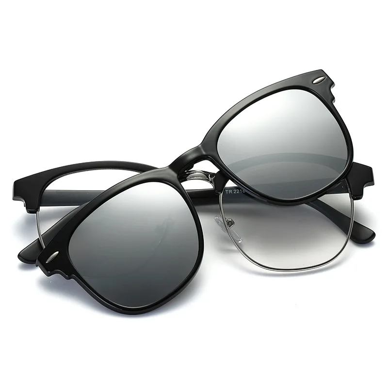 Polarized Magnetic Clip On Men Myopia Glasses Lightest