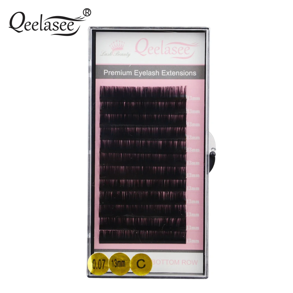 

4 Cases 0.07 Russian Volume Eyelash Extension Individual Lashes Extention Mixed Lengths for Artist Training