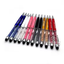 50 шт. универсальная емкостная Бриллиантовая кристаллический стилус сенсорная ручка для rouch Pad планшетный ПК, сотовый телефон заваренный ваш текстовый логотип бесплатно