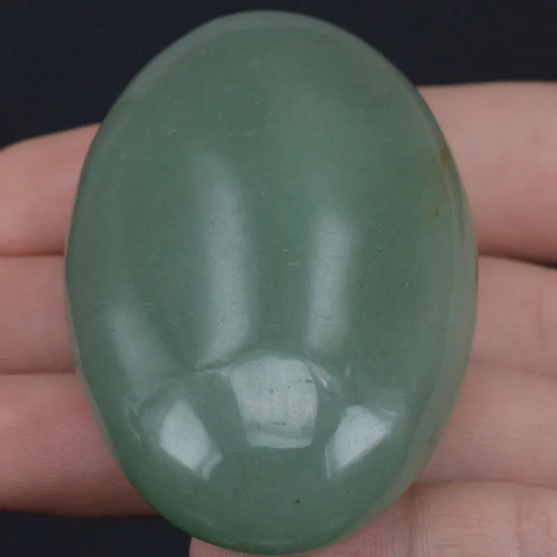 2.36 Inch Natural Grenn Aventurine Crystal Reiki Healing Quartz Chakra Massage Energy Palm Stone Crafts  