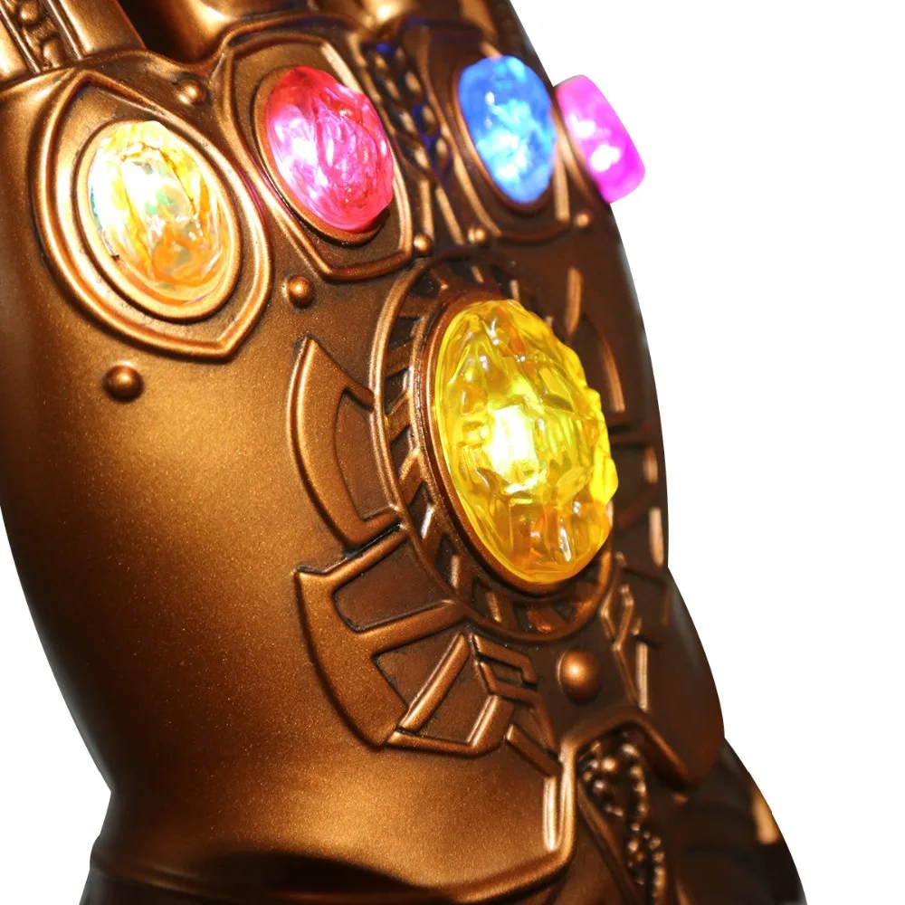 Avengers Endgame Thanos Infinity Gauntlet Gloves Stone Movable Led Light Infinity War Glove Avengers Thanos Glove Hand Wear  (3)