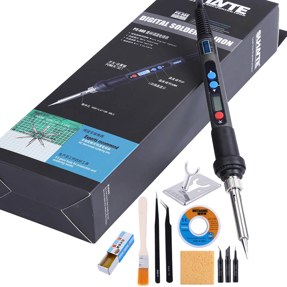 220V 90W LCD Digital Electric Soldering Iron Kit