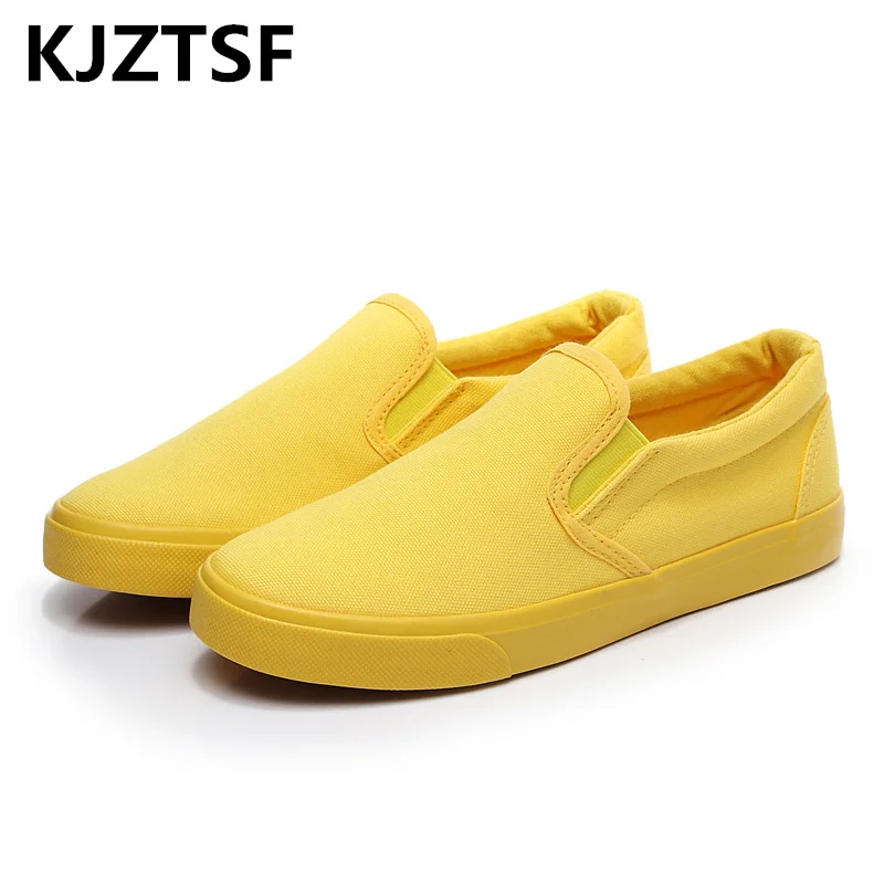 

2019 New Spring summer Large size canvas flats women shoes platform sneakers shoes casual shoes Breathable slip on flats heels