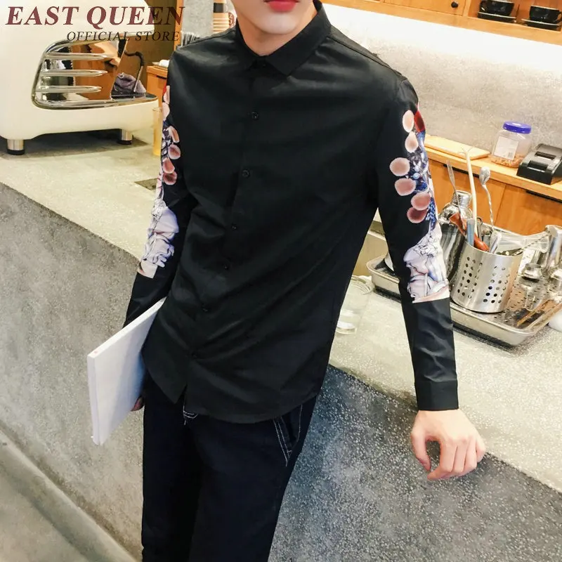 New Autumn Chinese male clothing traditional Chinese clothes font b men b font beijing opera print