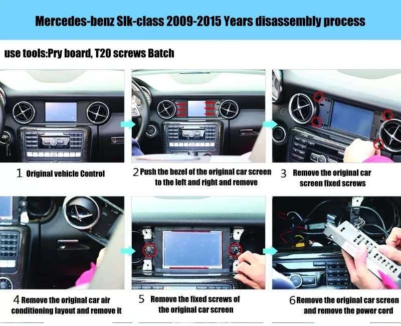 Top Liandlee Car Multimedia Player NAVI For Mercedes Benz SLK SLC MB R172 2009~2018 Original CarPlay Adapter Radio GPS Navigation 14