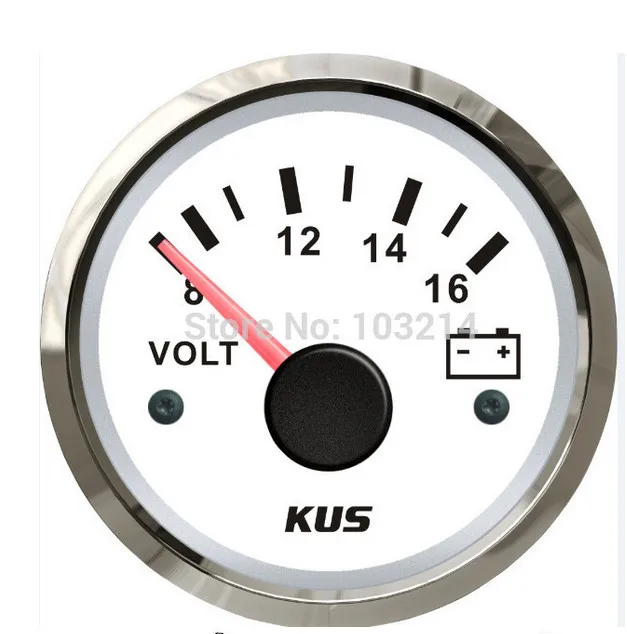 Dynoracing 2 Inch 52mm 12v Car Digital Voltmeter Led Black Case 8-16v Volt Gauge Car Meter Tt101456 - Volt Meters