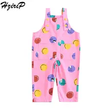 HziriP/Детские хлопковые Новые Модные Простые Летние Комбинезоны с пуговицами в стиле унисекс
