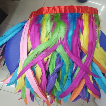 

2 /10 meters long color pheasant feathers 30-35 cm wide natural color rooster feather DIY color chicken feather Cloth belt