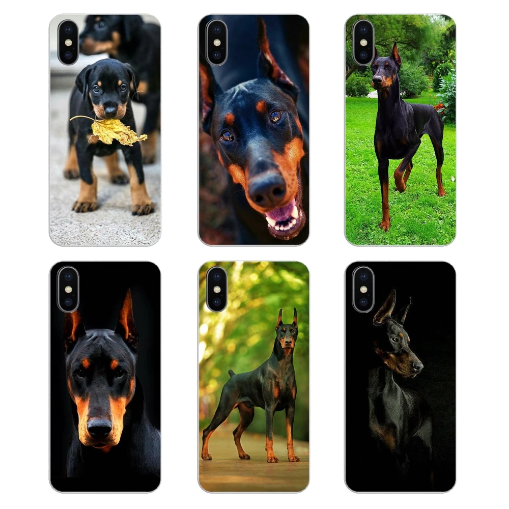 Pinscher Doberman Dog Tongue Face Art TPU Transparent Shell Case For Xiaomi Redmi 4X S2 3S Note 3 4 5 6 6A Por Pocophone F1 Mi |