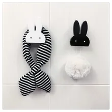 Wooden Rabbit Baby Bedroom Decor Hook Commodity shelf On Wall Bunny Hangers Behind Door In Children’s Room Kids Room Decoration