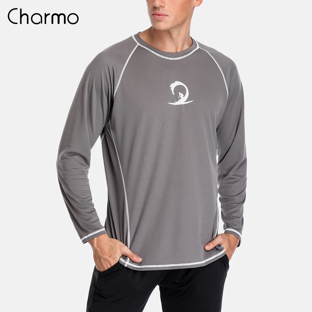 Мужская быстросохнущая рубашка Charmo короткая мужская для дайвинга топ с УФ