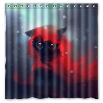 

Free Shipping!Customize Halloween Black Cat Background Printed Waterproof Polyester Shower Curtain&Bath Curtain(Size 180X180CM)