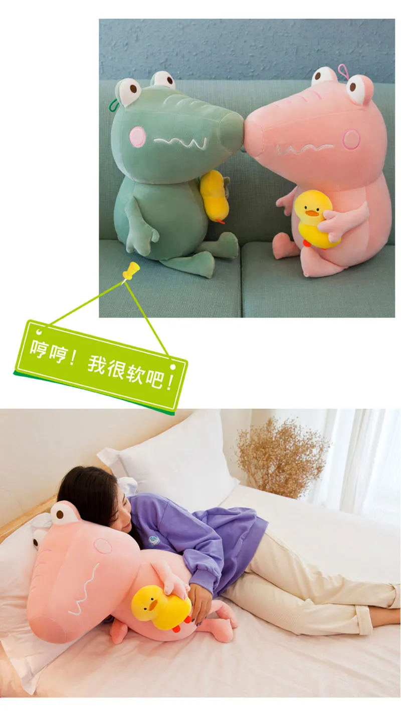 1pc 25/35/45cm Simulation Crocodile Plush Toys Stuffed Soft Animals Plush Cushion Pillow Doll Home Decoration Gift for Baby
