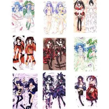 

Date A Live Yatogami Tooka & Tokisaki Kurumi Anime dakimakura Pillow case Double-sided Hugging pillow cover Drop shipping
