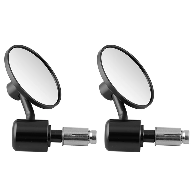 Motorcycle bike 7//8/" /& 1/" Handle Bar End Mirrors Rear Side View Mirror 1 Pair