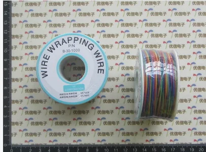 30AWG 8 цветов OK провод обертывание провода самолет Fly Wire B-30-1000