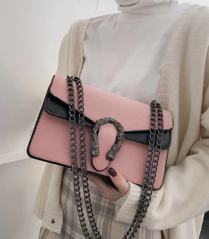 Women Fashion Design Chains Shoulder Bag Luxury Leather Female Exuqisite Handbag Holiday Crossbody Lady Casual Flap Bolsa SS3497 (8)
