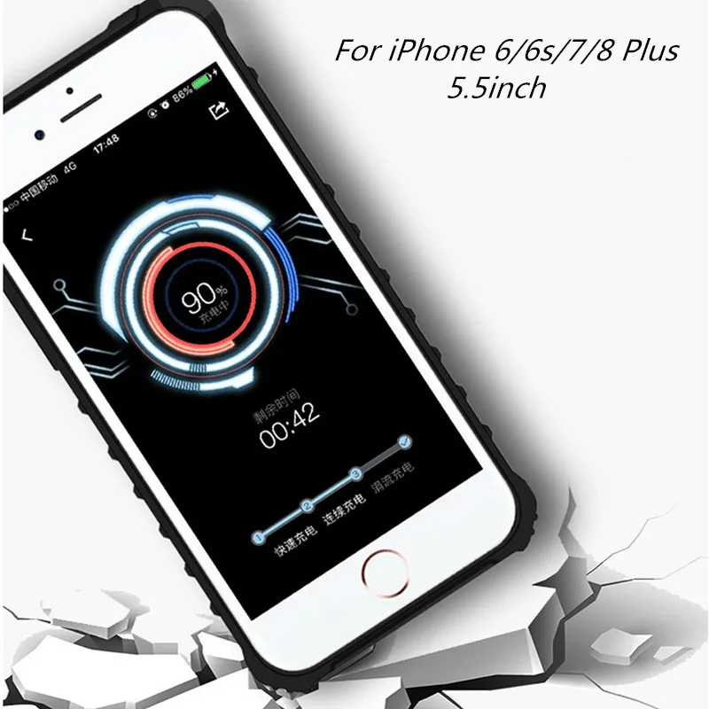 Беспроводное зарядное устройство для телефона внешний аккумулятор iPhone 8 7 6s 6 Plus