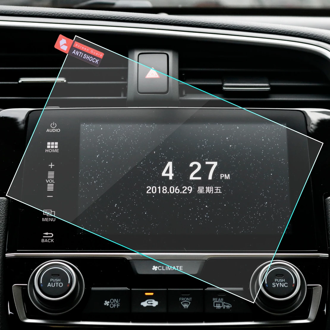 beler Car Auto 15.2x8.5cm High Definition Touch Display Screen