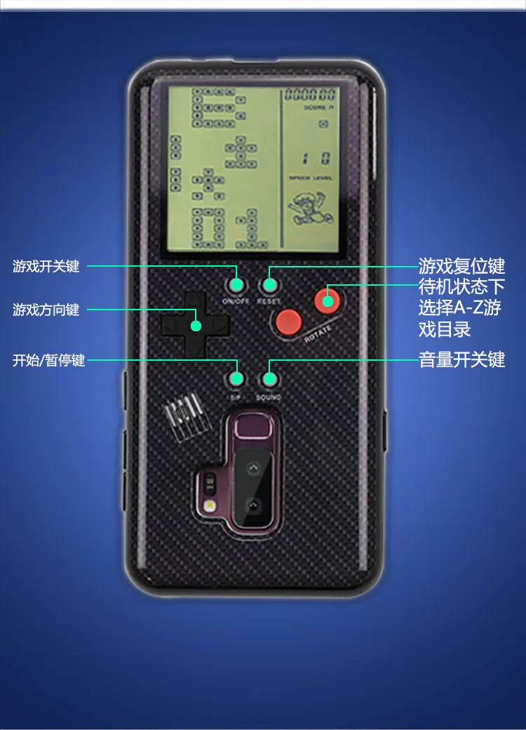 Ретро чехол для телефона Gameboy Tetris для samsung Galaxy S8 S9, чехол для игровой консоли, Подарочный силиконовый чехол для S9 Plus, чехол для мобильного телефона