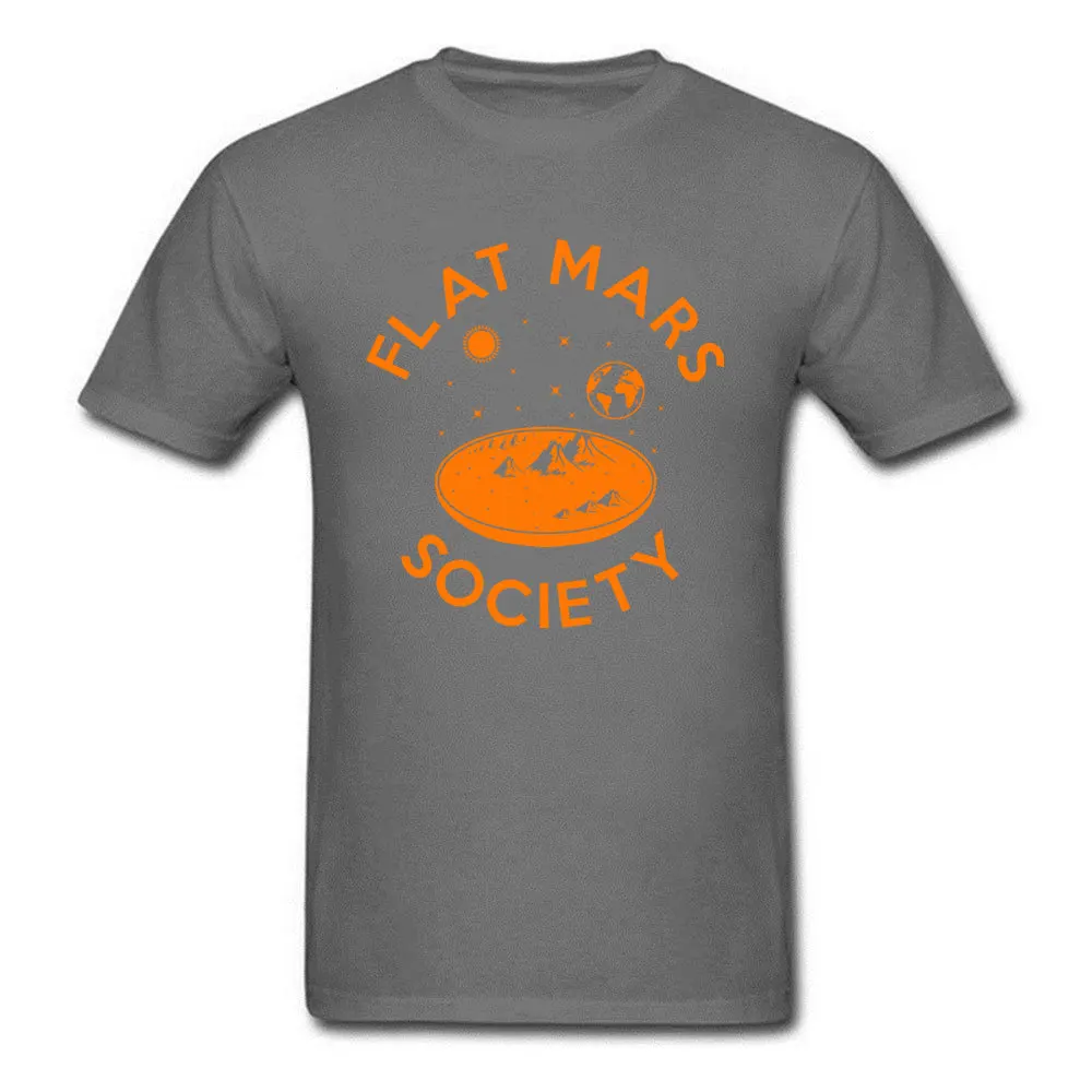 Flat-mars-society19626928 Men Retro Custom Tops Tees Round Neck Fall 100% Cotton T Shirts Customized Short Sleeve Tee Shirt Flat-mars-society19626928 carbon