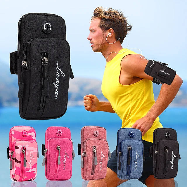 US $2.73 Simple Style Running Men Women Arm Bags for Phone Money Keys Outdoor Sports Arm Package Bag with He