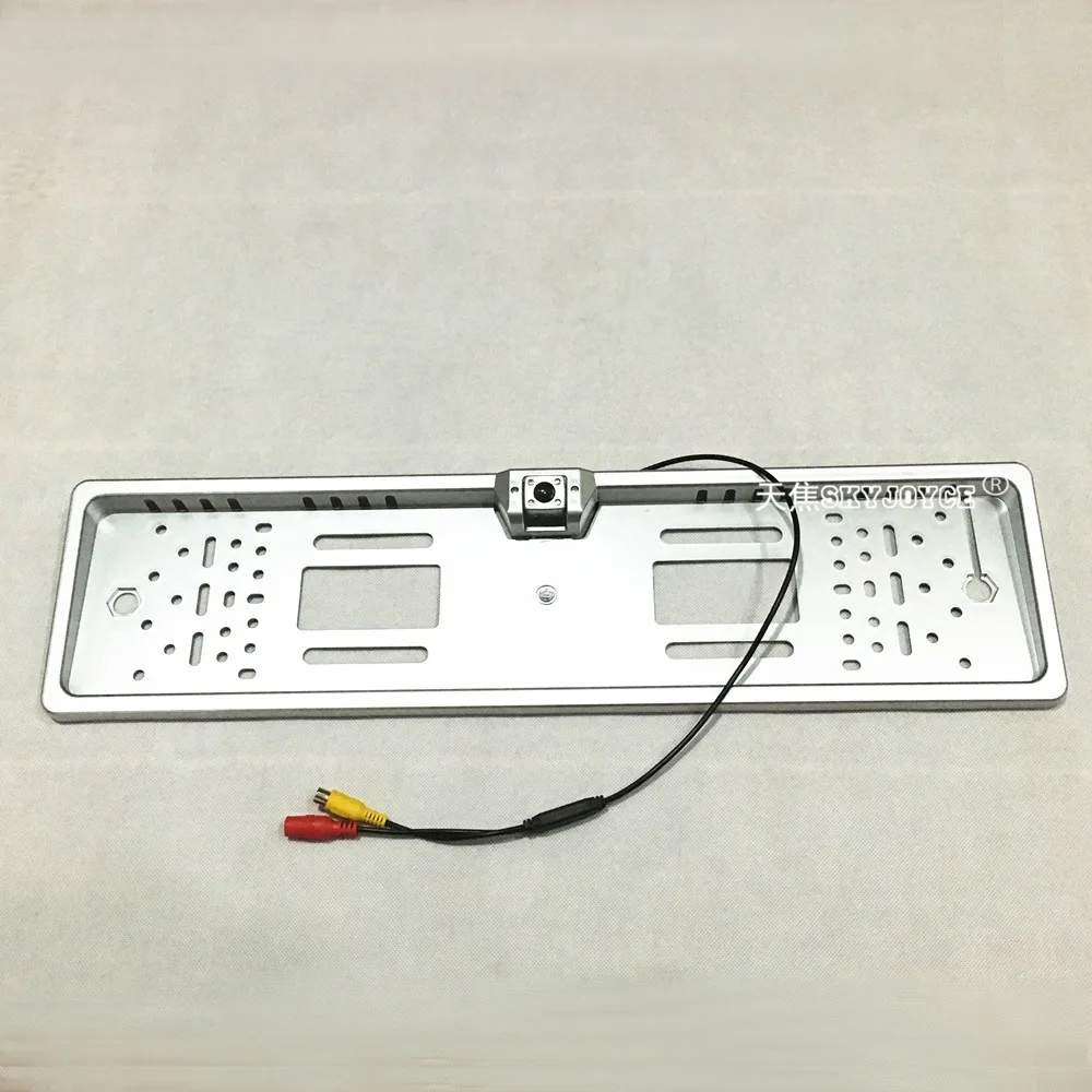 Black  Silver CCD HD rear view camera Lada Granta Kalina Largus Priora car camera Russia European license plate frame camera  (5)