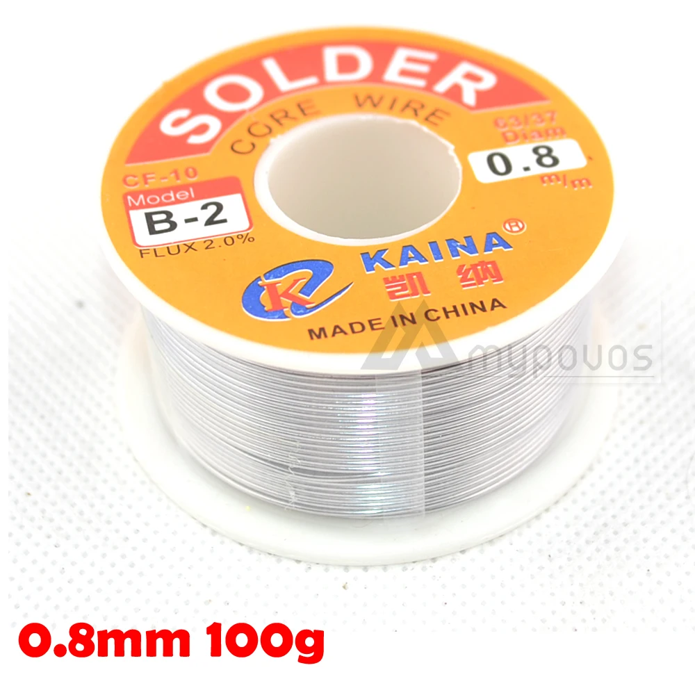 

Free Shipping 3 /pcs 0.8mm 100g High Quality Tin Lead Melt Rosin Core Flux Solder Wire Reel Soldering Welding