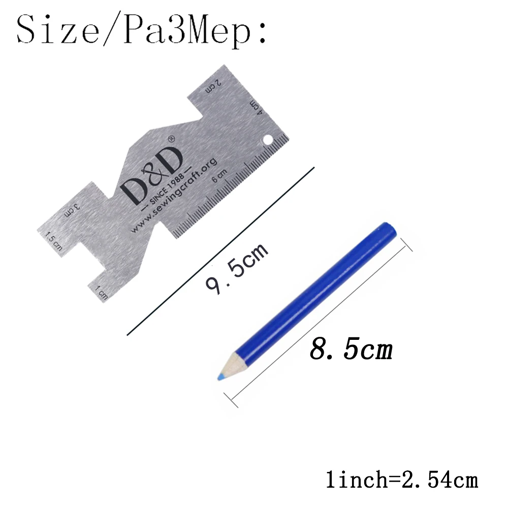 D& D 4 шт. набор для шитья для квилтинга линейка металлическая линейка и Портной Мел для шитья портной поделки DIY Швейные аксессуары