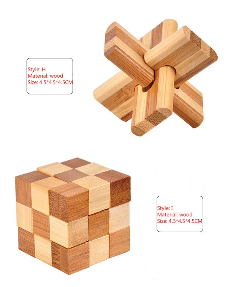 Дизайн IQ головоломка Kong Ming замок 3D деревянные блокировка заусенцев паззлы игра игрушка интеллектуальное образование для взрослых детей